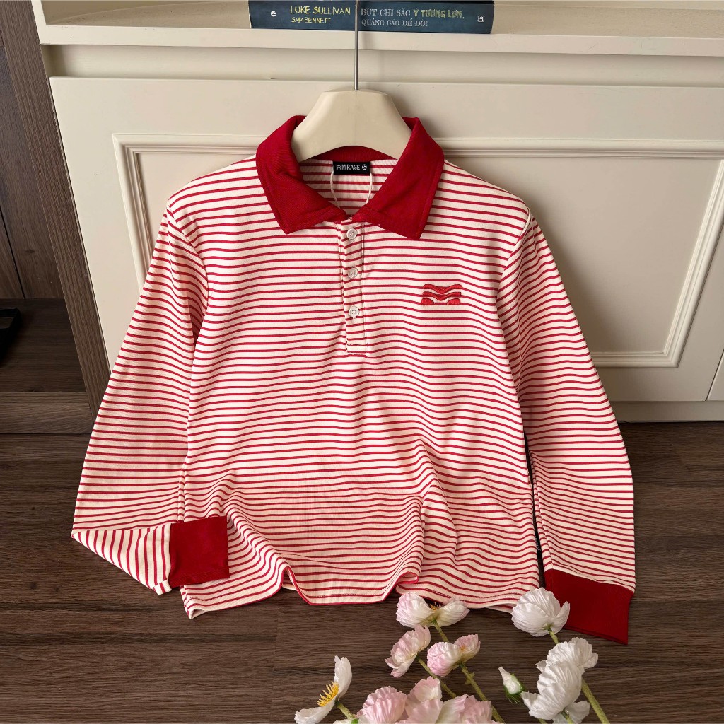 Áo Tay Dài Sọc Ngang Hot Trend Local Brand Chất 100% Cotton Mềm Mịn Thoáng Mát.