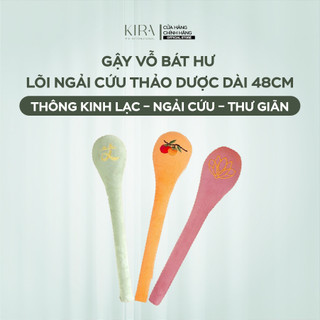 Gậy vỗ Bát Hư – cây đấm lưng cầm tay chắc chắn, lõi ngải cứu thảo dược, dùng vỗ lưng hỗ trợ khai thông kinh lạc 48cm