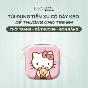Túi ví nhỏ đựng tiền xu, chun buộc tóc và đồ chơi, thiết kế bằng thiếc dễ thương, có khóa kéo tiện lợi, phù hợp cho trẻ