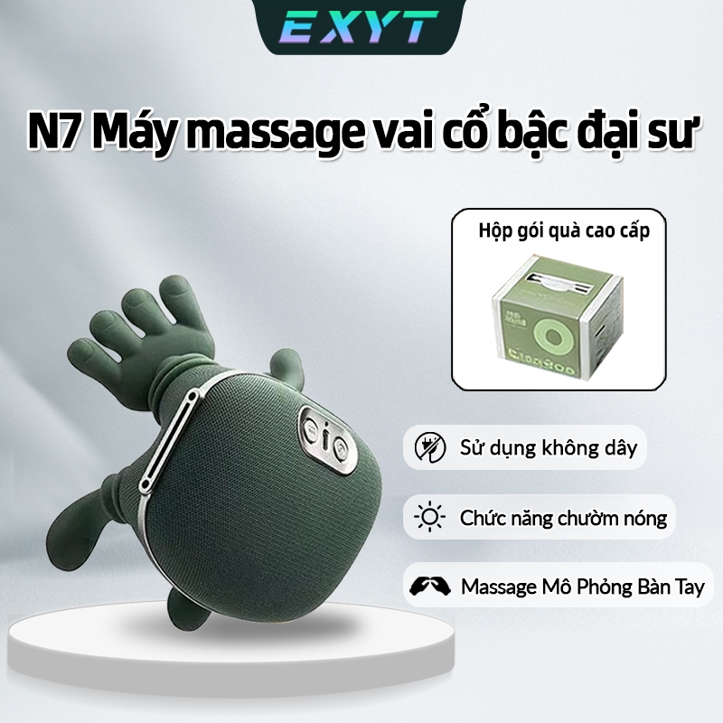 EXYT Máy Massage Cổ Vai - Giảm Đau Ngay: Công Nghệ Tay Thật, Nhiệt Ấm, Pin 10H - Cho Dân Văn Phòng & Người Lao Động