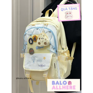 BaLo (XINHXINH) [[ORDER] Balo Học Sinh Sinh Viên Dễ Thương Có Ví Chống Nước Nhiều Ngăn Tiện Lợi BL488