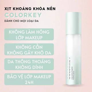 Xịt Khóa Nền Makeup Colorkey Phiên Bản Xanh Giúp Dưỡng Ẩm Giữ Lớp Nền Cố Định Lâu Trôi 100ml