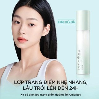 Xịt Khóa Nền Makeup Colorkey Phiên Bản Xanh Giúp Dưỡng Ẩm Giữ Lớp Nền Cố Định Lâu Trôi 100ml