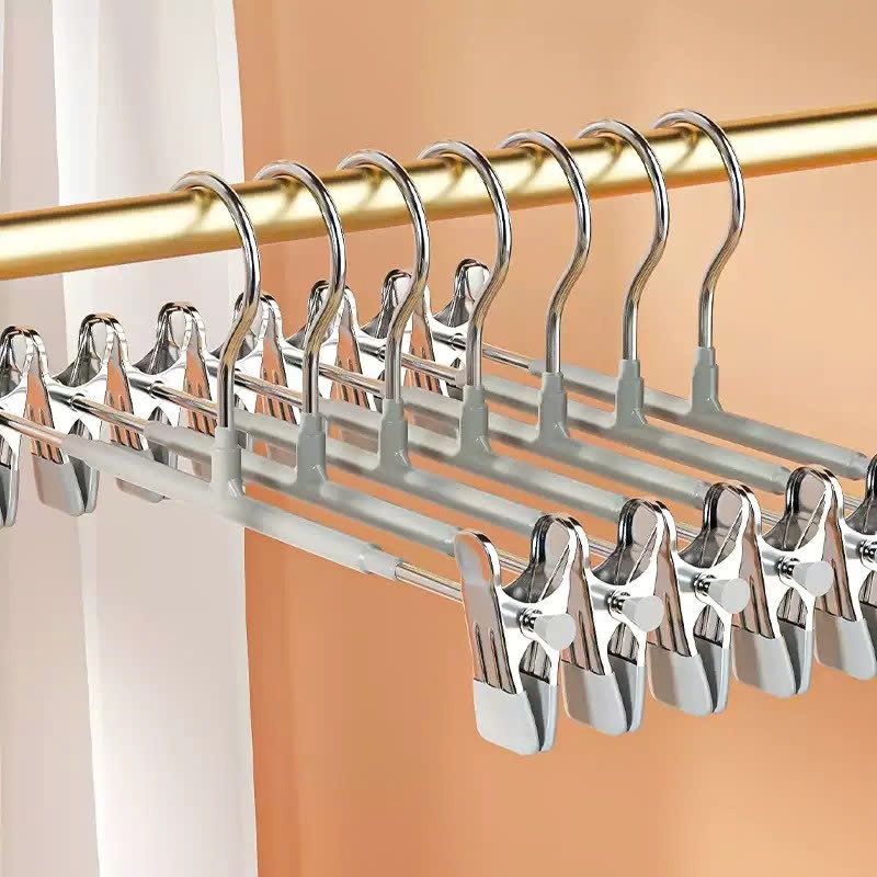 [ HỎA TỐC ] COMBO 5-30 Móc Kẹp Quần Áo Inoxa Bọc Nhựa Chống Trơn Trượt Không Để Lại Vết Hằn Trên Vải màu ngẫu nhiên
