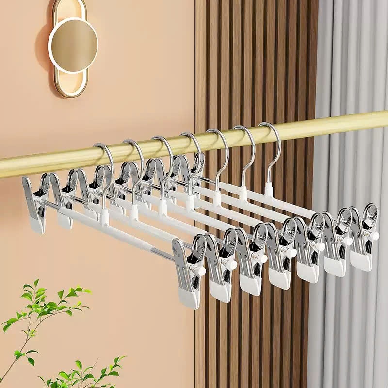 [ HỎA TỐC ] COMBO 5-30 Móc Kẹp Quần Áo Inoxa Bọc Nhựa Chống Trơn Trượt Không Để Lại Vết Hằn Trên Vải màu ngẫu nhiên