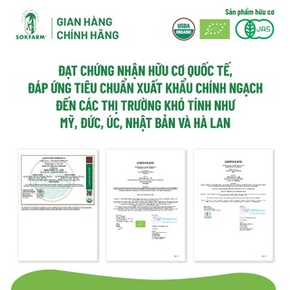 Nước tương mật hoa dừa organic Sokfarm 200ml Cho Bé