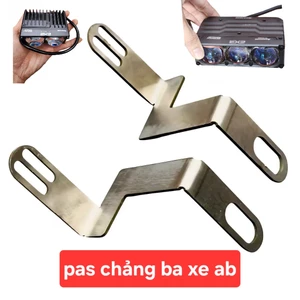 pas lắp trợ sáng vị trí chảng ba chân phuộc xe AB inox 304 ko rỉ siêu gọn đẹ lắp ex2,ex3,m10,m20