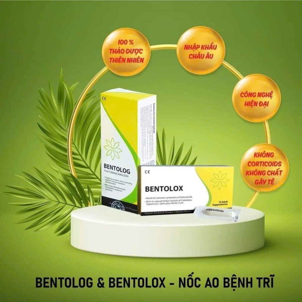 Combo 2 Hộp Bentolox hỗ trợ tình trạng trĩ trong thời kỳ mang thai