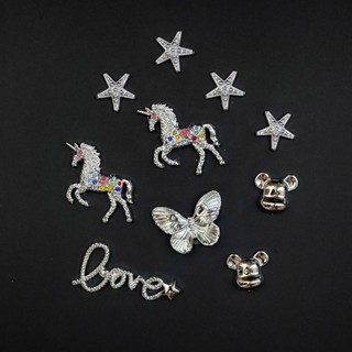 SET CHARM ĐÍNH ĐÁ CAO CẤP: SET NGỰA ĐÍNH ĐÁ KÈM BƯỜM VÀ CHỮ - PHỤ KIỆN DIY