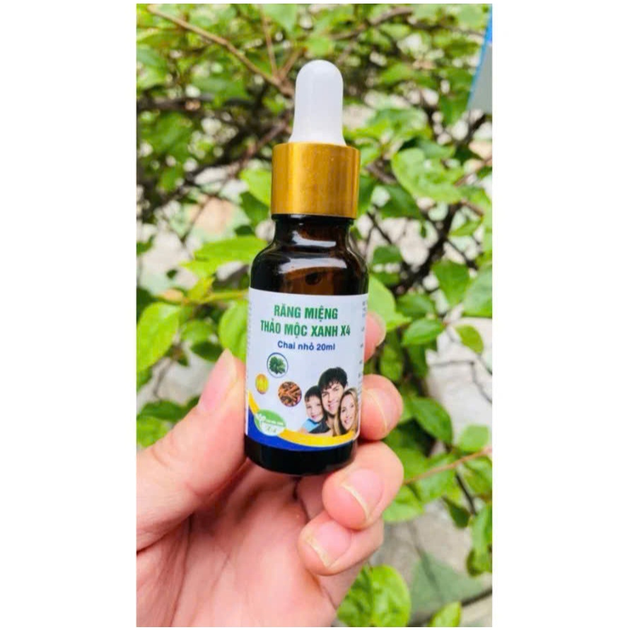 [Chính hãng] Dầu răng miệng Thảo mộc xanh X4 chai to 20ml Date mới+ quà tặng