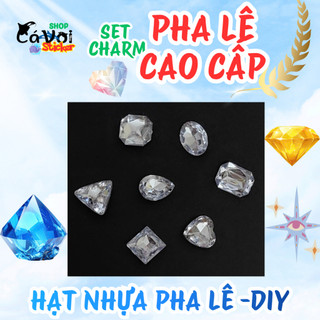 SET CHARM CAO CẤP: SET HẠT NHỰA PHA LÊ CAO CẤP - PHỤ KIỆN DIY SIÊU VIP