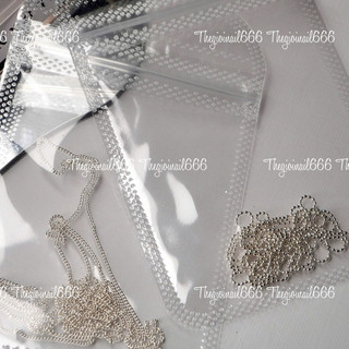 Túi bi - dây xích trắng size nhỏ trang trí nail nail