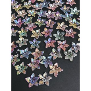 SET STICKER/ CHARM GẮN DÉP: HOA NHỰA AB ÁNH CẦU VỒNG NHIỀU MÀU - PHỤ KIỆN DIY SIÊU VIP