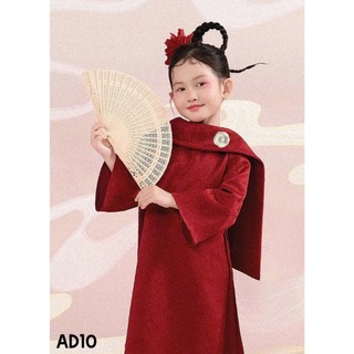 [B&G] Sét áo dài tết màu đỏ Sang trọng, nền nã và cực kỳ đáng yêu cho bé gái từ 10-45kg