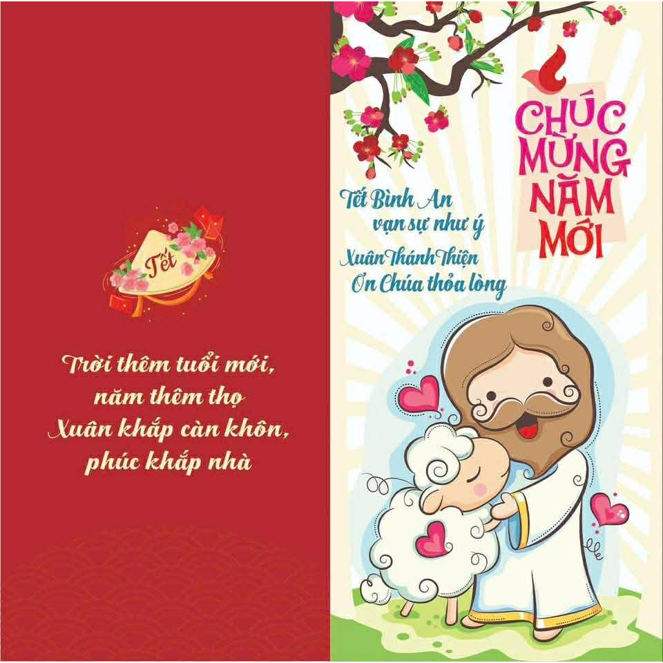 Set 10 Bao Lì Xì Công Giáo 10 Mẫu Được In Bằng Giấy C120 Dày Bóng Đẹp Bao Lì Xì 2026