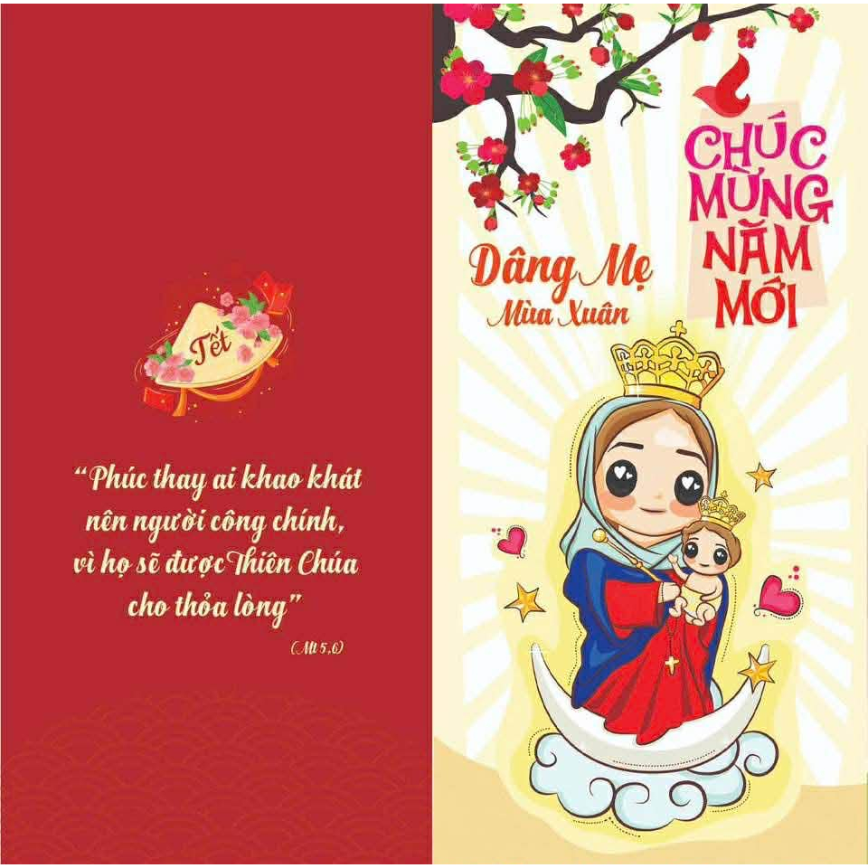 Set 10 Bao Lì Xì Công Giáo 10 Mẫu Được In Bằng Giấy C120 Dày Bóng Đẹp Bao Lì Xì 2026