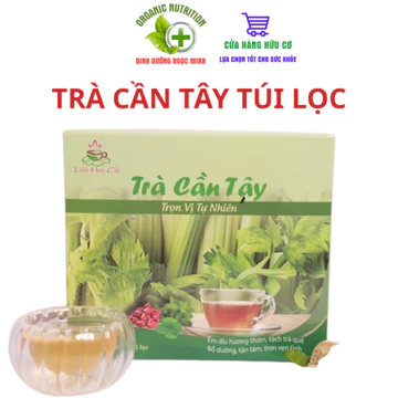 Trà Cần Tây Túi Lọc Nguyên Chất Liên Hoa Chi, Trà Thảo Mộc Thơm Nhẹ, Dễ Uống Hộp 30 gói