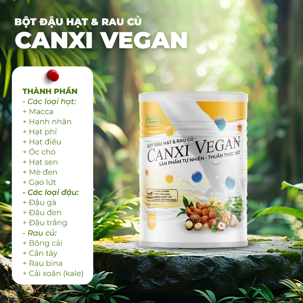 CANXI VEGAN 420g - Bột đậu hạt & rau củ