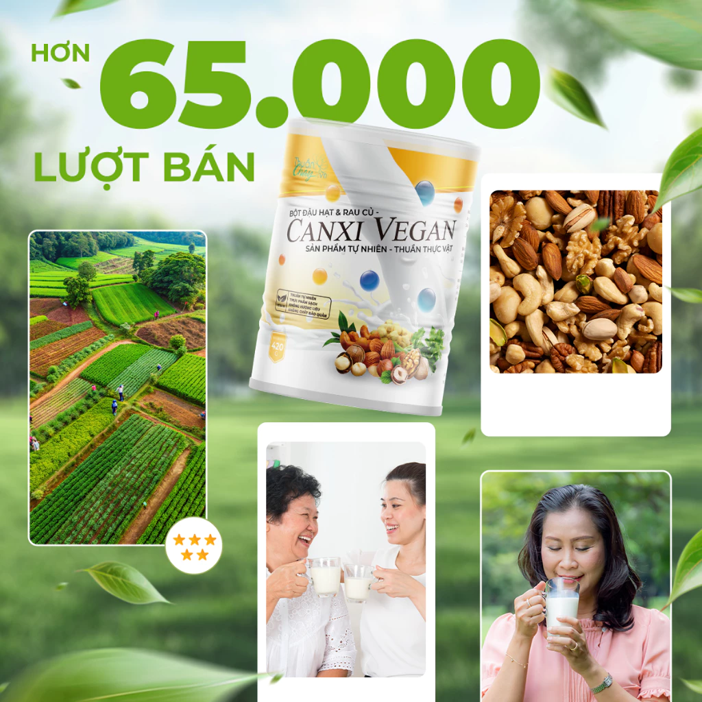CANXI VEGAN 420g - Bột đậu hạt & rau củ