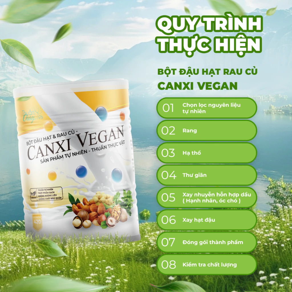 CANXI VEGAN 420g - Bột đậu hạt & rau củ