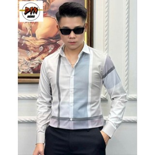 Áo Sơ Mi Nam LUXURY Cao Cấp Kẻ dài tay mã 1690