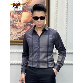 Áo Sơ Mi Nam LUXURY Cao Cấp Kẻ dài tay mã 1690