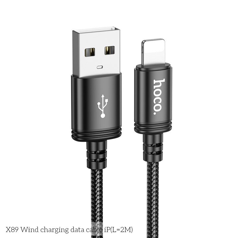🔌 Cáp Sạc Nhanh USB - Light cho iP – Dài 2m, Bọc Dù Siêu Bền, Truyền Dữ Liệu Ổn Định, Hoco X59 / X89