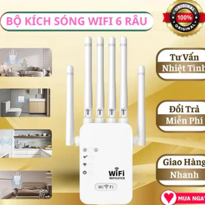 Bộ Kích Sóng Wifi 6 Râu Tốc Độ Cao 1200 Mbps - Kích Wifi Truyền Sóng Nhanh Ổn Định Xuyên Tường khosit