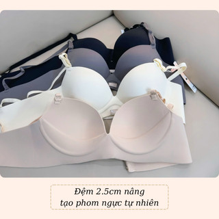 Áo lót nữ su VANVENE AL55 áo không gọng đệm 3cm nâng ngực chống xệ không lộ viền