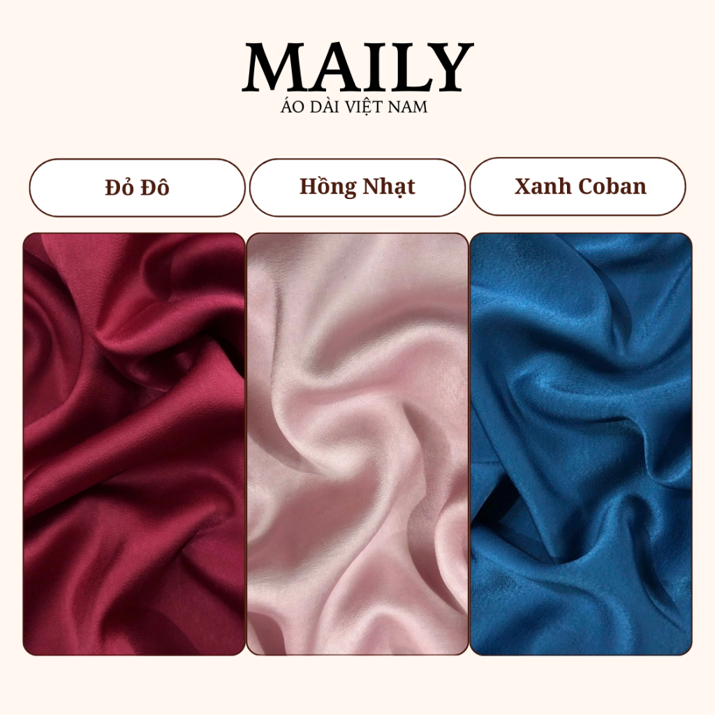 Quần Áo Dài Cao Cấp Chất Dày Dặn, Vải Mềm Mịn Đa Dạng Màu Sắc Cho Nàng Mặc Áo Dài, Áo Yếm, Áo Bà Ba