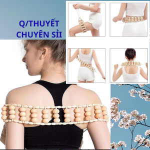 Cây Con Lăn Mát Xa Lưng Trị Liệu Bằng Gỗ, Cây Con Lăn Mát Xa Bằng Gỗ, Máy Massage, Máy Massage Lưng,
