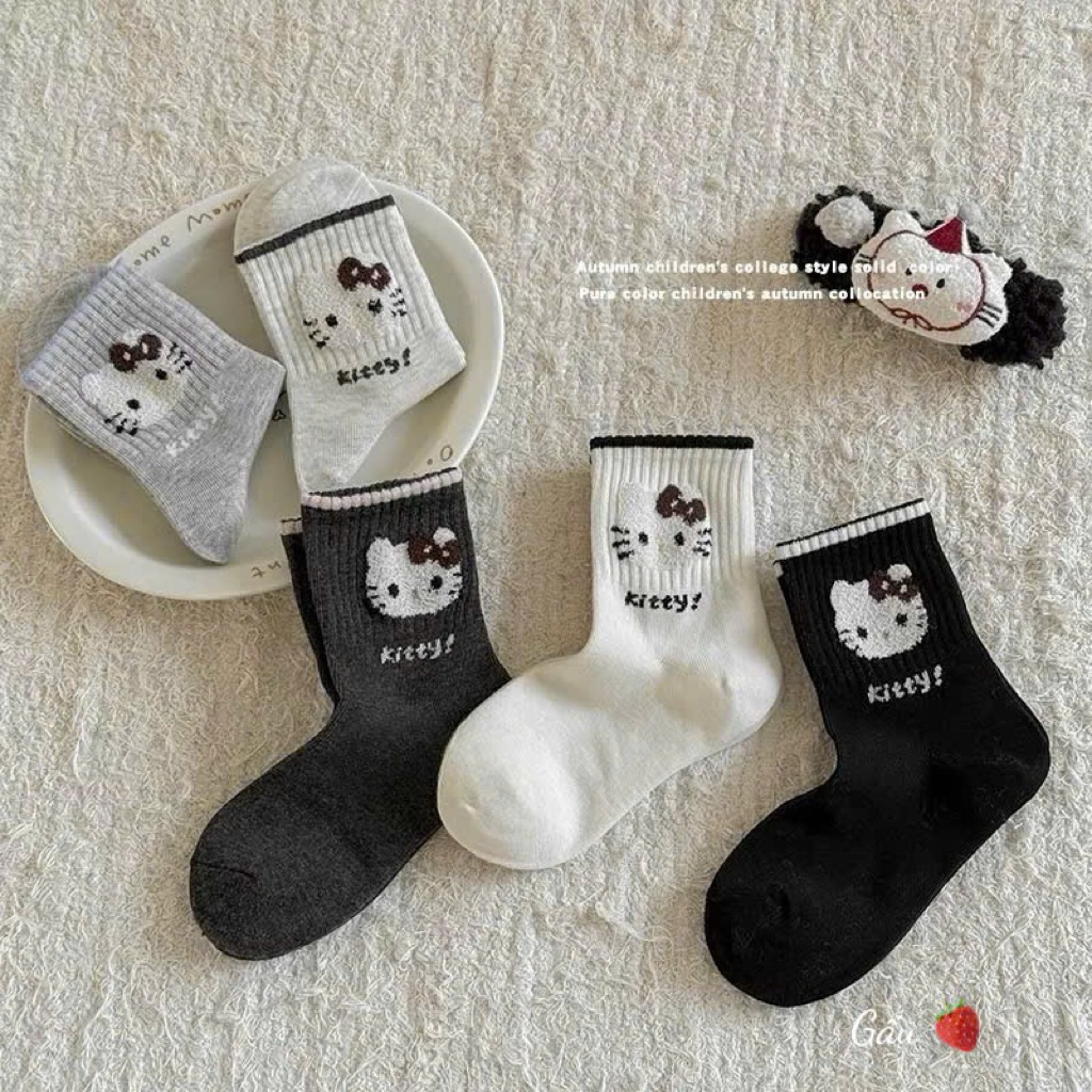Set 10 đôi tất hello kitty cho bé