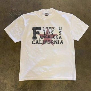 Áo Thun In Hình Vintage CALI Babytee Form Rộng Màu Trắng Cotton 250gsm Mềm Mịn - WETBABY