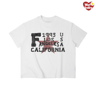 Áo Thun In Hình Vintage CALI Babytee Form Rộng Màu Trắng Cotton 250gsm Mềm Mịn - WETBABY