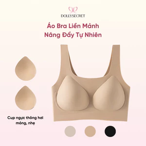 Áo lót nữ không gọng nâng đẩy tự nhiên DOLLY SECRET Không Mắc Cài Su Đúc Nữ A59