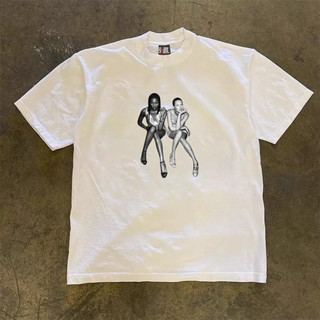 Áo Thun In Hình Vintage NAOMI MODELS Babytee Form Rộng Màu Trắng Cotton 250gsm Mềm Mịn - WETBABY
