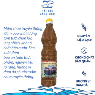 MẮM CHUA BA LÀNG THANH HÓA Ủ TRUYỀN THỐNG 1KG KHÔNG CHẤT BẢO QUẢN CHẤM BÚN ĐẬU, THỊT, HOA QUẢ