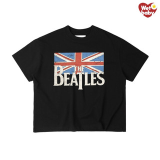 Áo Thun In Hình Vintage THE BEATLES Babytee Form Rộng Màu Đen Cotton 250gsm Mềm Mịn - WETBABY