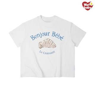 Áo Thun In Hình Vintage BONJOUR BEBE Babytee Form Rộng Màu Trắng Cotton 250gsm Mềm Mịn - WETBABY