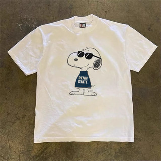 Áo Thun In Hình Vintage PENN STATE Babytee Form Rộng Màu Trắng Cotton 250gsm Mềm Mịn - WETBABY