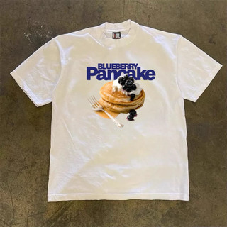 Áo Thun In Hình Vintage PANCAKE Babytee Form Rộng Màu Trắng Cotton 250gsm Mềm Mịn - WETBABY