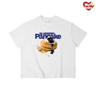 Áo Thun In Hình Vintage PANCAKE Babytee Form Rộng Màu Trắng Cotton 250gsm Mềm Mịn - WETBABY