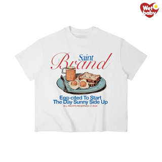 Áo Thun In Hình Vintage BỮA SÁNG Babytee Form Rộng Màu Trắng Cotton 250gsm Mềm Mịn - WETBABY