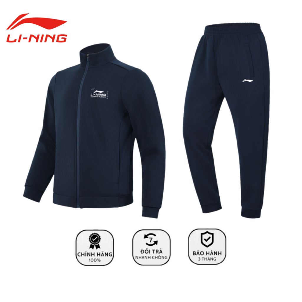 Bộ Nỉ Li-ning Nam Chuẩn Hãng, Bo Gấu Chất Nỉ Dày Dặn, Ấm Áp Cho Mùa Thu ...