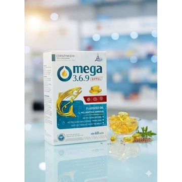 Viên uống omega 369 hộp 60 viên hỗ trợ chống oxy hóa, hỗ trợ giảm cholesterol trong máu giúp cải thiện sức khỏe tim mạch
