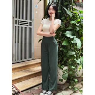 Quần CP nữ, model: DSP687.1.742 Tuấn HD, Cạp Cao Chất Thun Poly Co Giãn