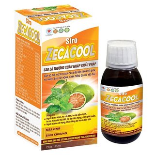 Siro ho ZECACOOL (Chai 125ml), giảm ho khan, ho có đờm, đau rát họng