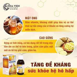 Siro Sổ Mũi, giúp Giải Cảm, Giảm Ho, Giảm Đờm, hạn chế Hắt Hơi Sổ Mũi do lạnh - Siro Somui Zincacool