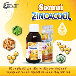 Siro Sổ Mũi, giúp Giải Cảm, Giảm Ho, Giảm Đờm, hạn chế Hắt Hơi Sổ Mũi do lạnh - Siro Somui Zincacool