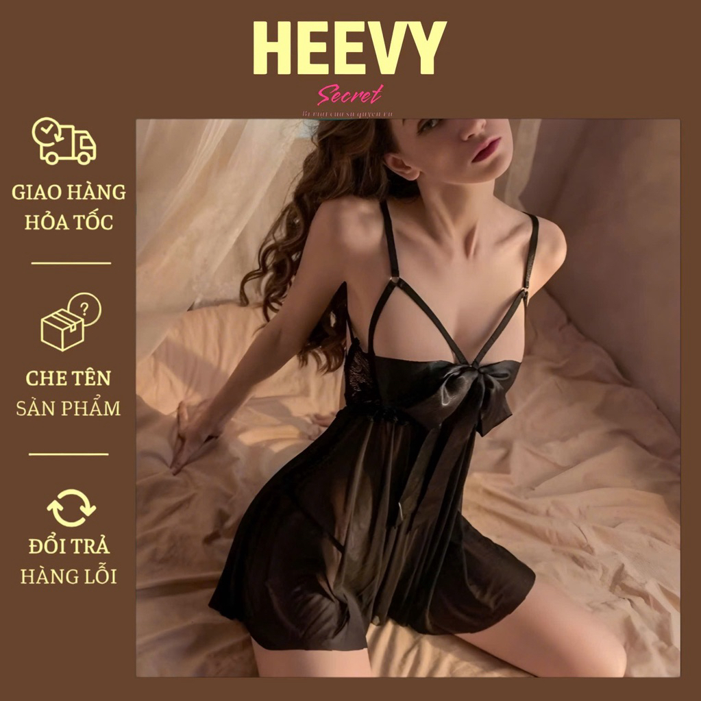 Quyến rũ hơn - Váy Ngủ Sexy Siêu gợi cảm, váy ngủ hở lưng khêu gợi hàng cao cấp, đồ ngủ sexy, loại 1 cao cấp - VNS73